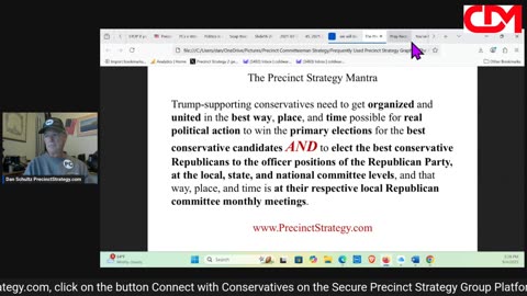 Precinct Strategy The key political litmus test question. Dan Schultz September 4 2025