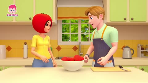 Hola, I'm Tomato 🍅ㅣEP135ㅣTomato Song for KidsㅣBebefinn Nursery Rhymes