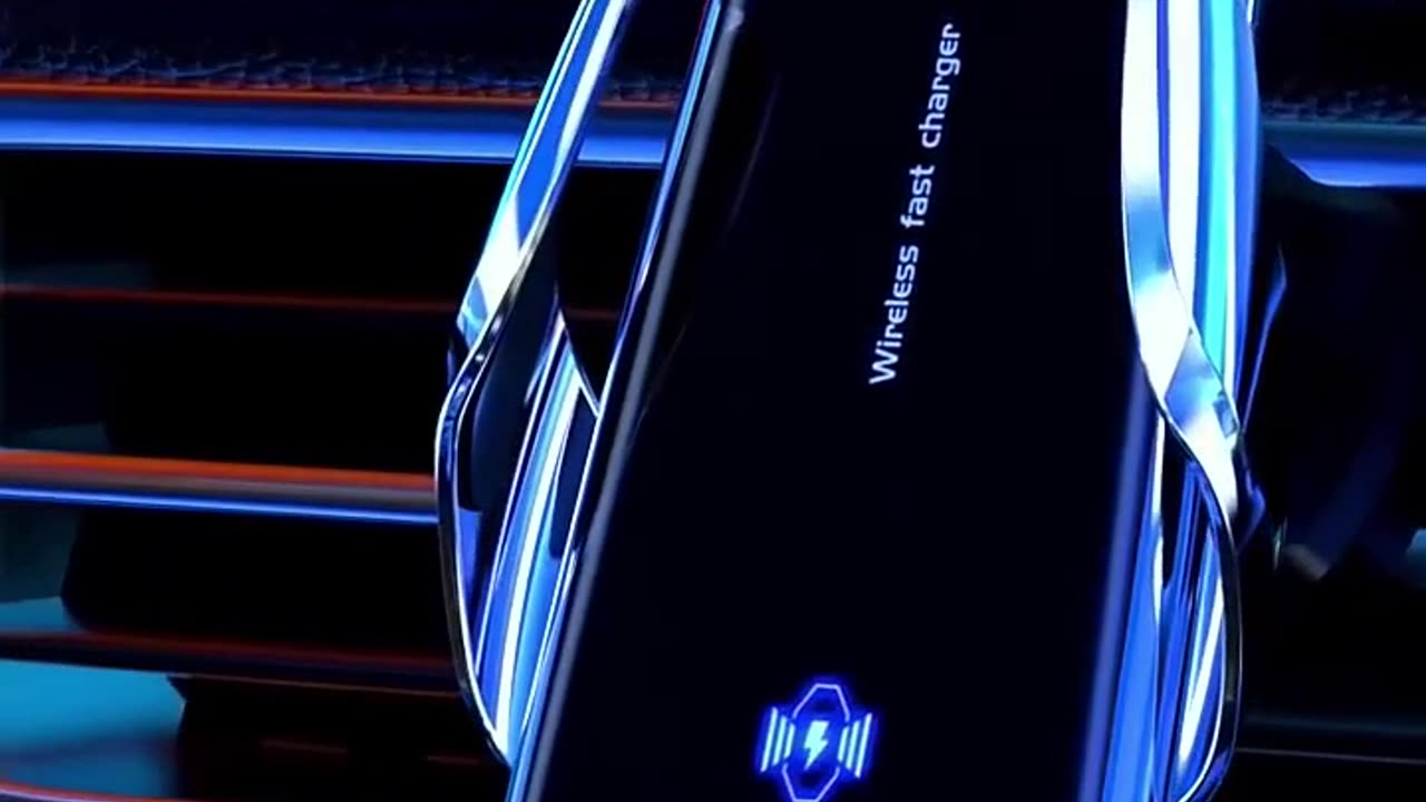 Magnetic Charger Car Phone Holder with Charger 15W Wireless Charging