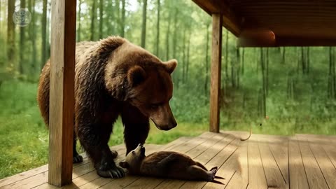 The female bear cried and brought her dying cub to this man, then the unbelievable happened.