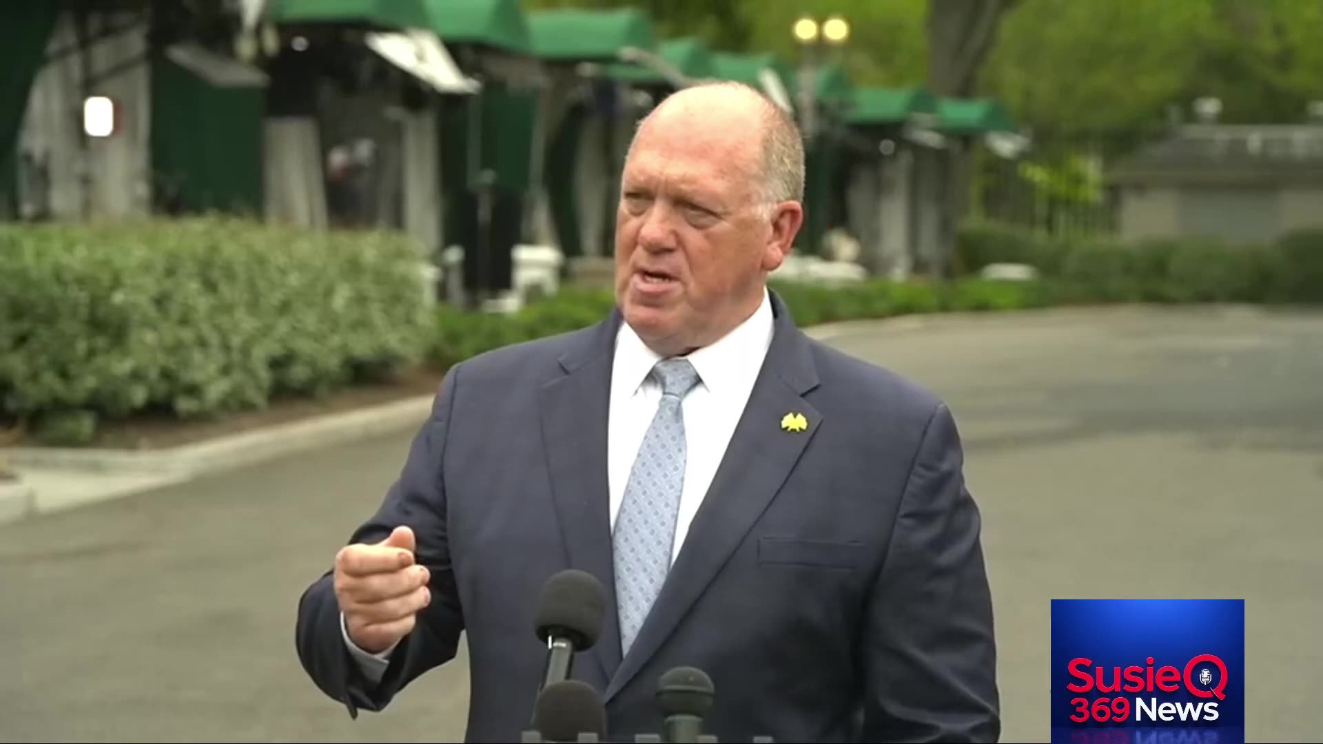 Tom Homan Speaks to Reporters at the White House AUG 13