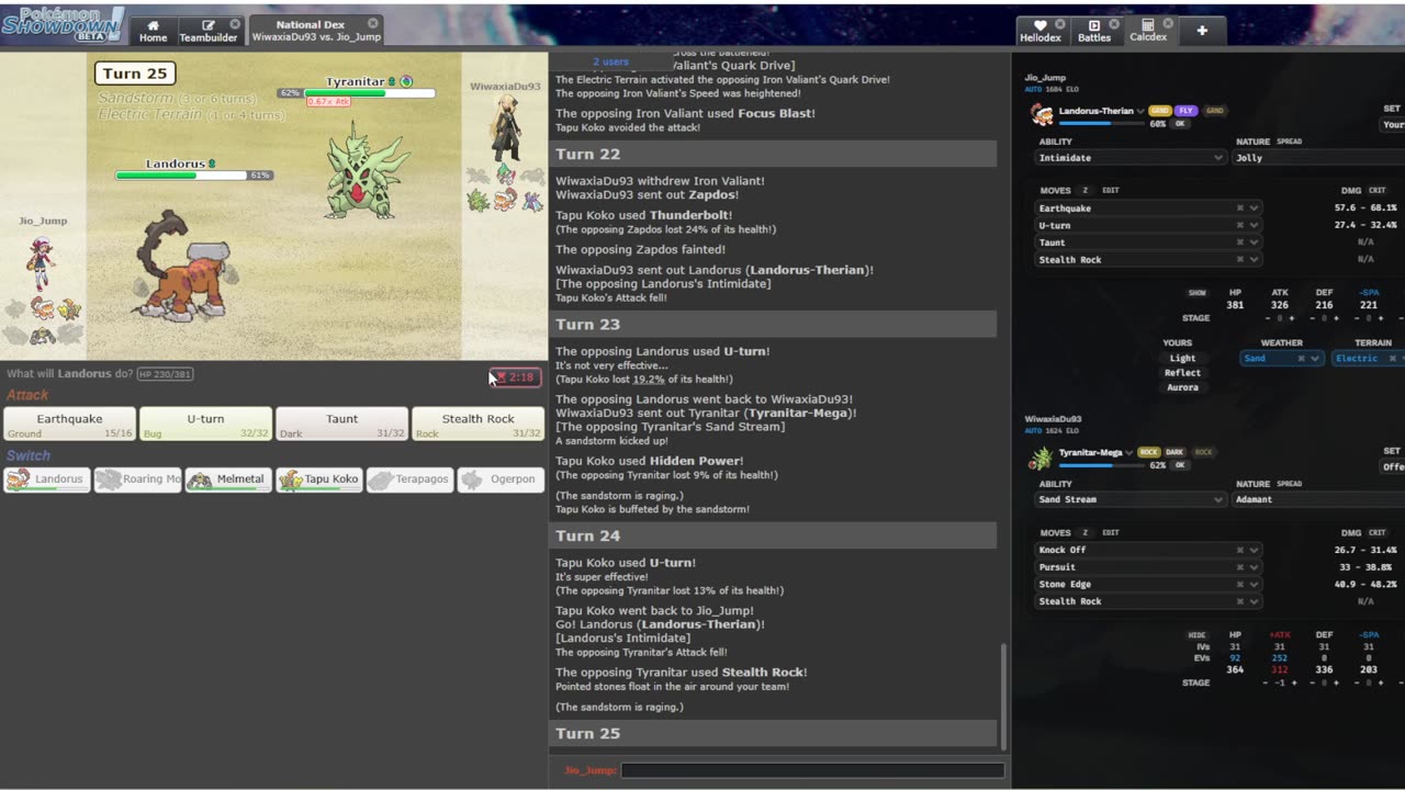 I have returned to Natdex [Pokemon Showdown]