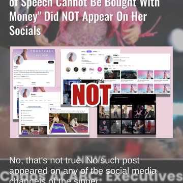 Fact Check: Fake Pink Quote Defending Jimmy Kimmel "Freedom of Speech Cannot Be Bought With Money"