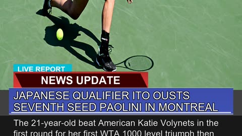 Japanese Qualifier Ito Ousts Seventh Seed Paolini