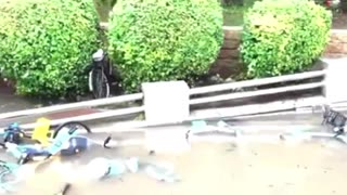 Emiten alerta roja en el norte de China por inundaciones