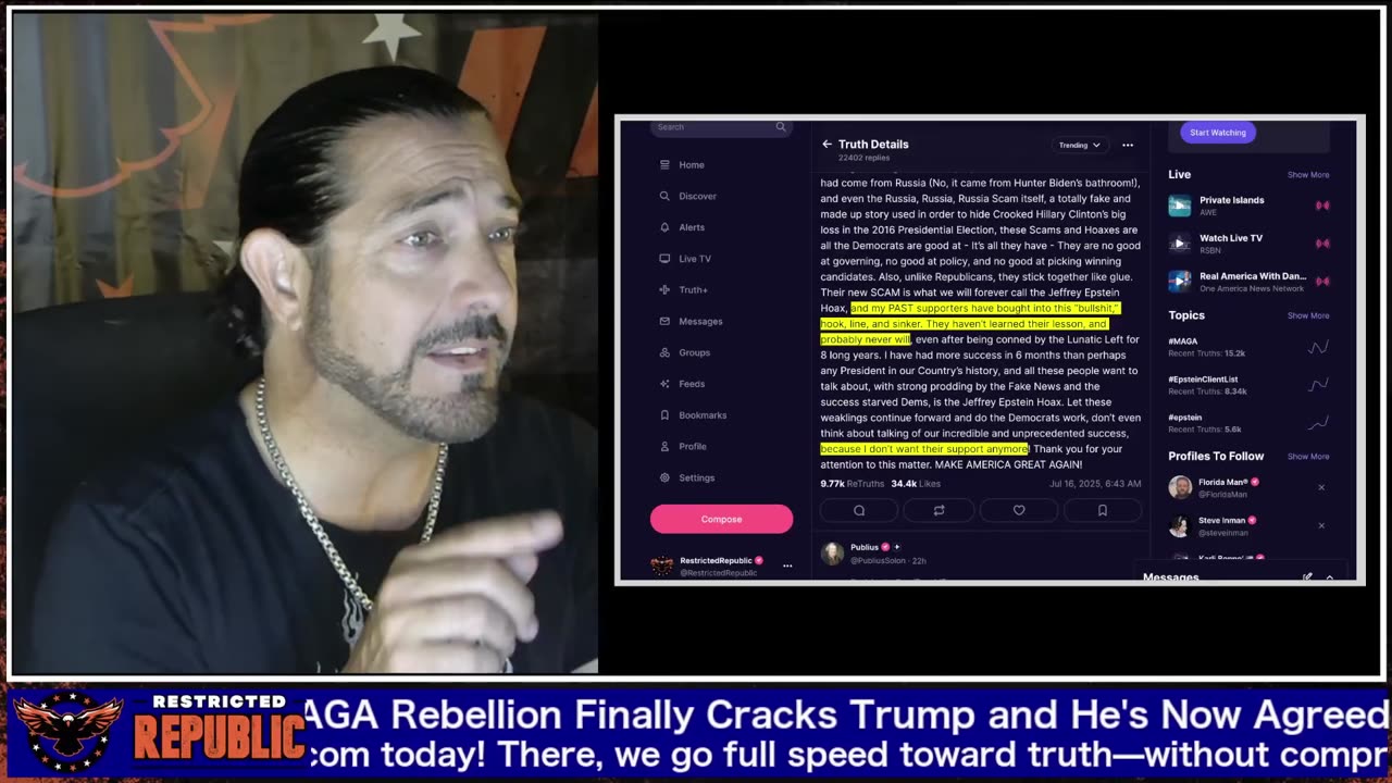 MAGA Rebellion Finally Cracks Trump and He's Now Agreed to Something....