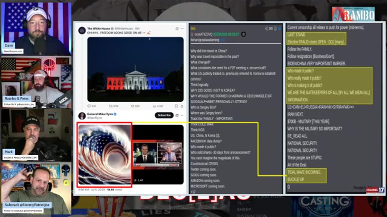 Stormy Patriot Joe w/ Joe Rambo & Dave, Mark Messina: Situation Update! - 7/05/25