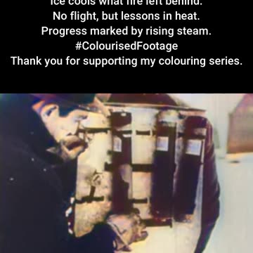 Jetpack Safety Test Incident 1950s #ColourisedHistory