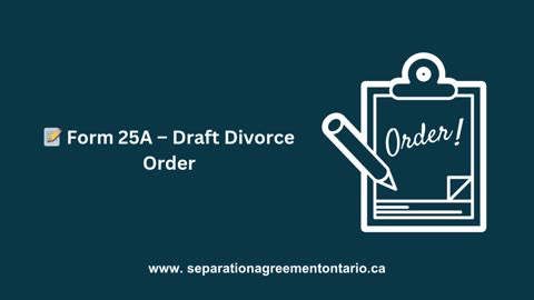 Joint Divorce Application Forms and Documents Checklist