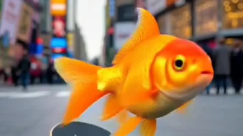 A goldfish takes on the big city streets, skating like a pro. Unreal and hilarious! ‎