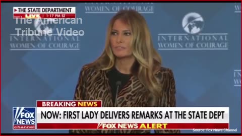 WATCH: Melania Speaks Out against Child Trafficking, Demands State Department Take Action