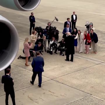 President Trump arrives at Joint Base Andrews✈️…