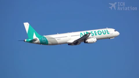 20 MINUTES of TAKEOFFS and LANDINGS | Incheon Airport Plane Spotting [ICN/RKSI]