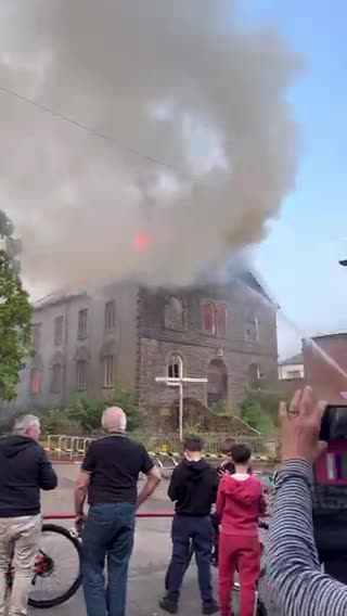 Illegal immigrants in Whales, UK burn Christian church