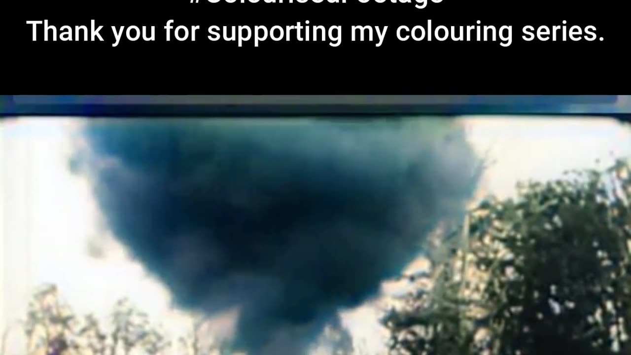 Flamethrower Tank in Action #ColourisedHistory