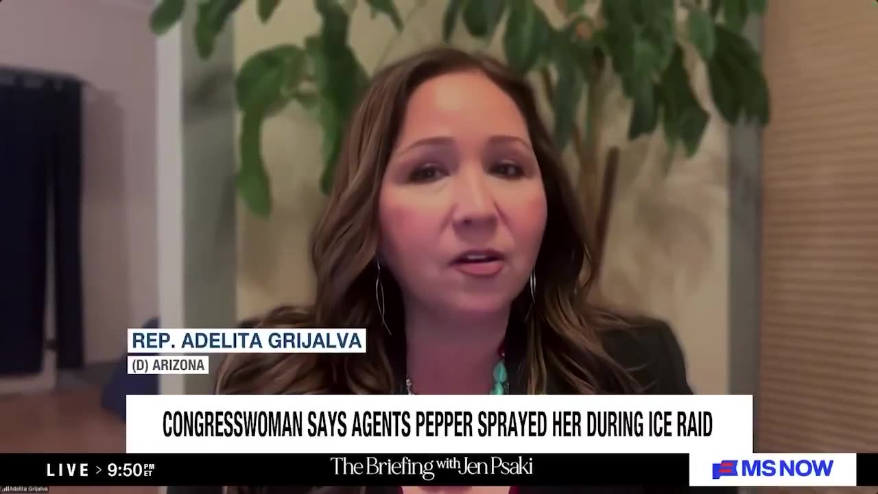 Rep Grijalva Whines on MS Now After Shes Caught Lying About Being Pepper Sprayed by ICE