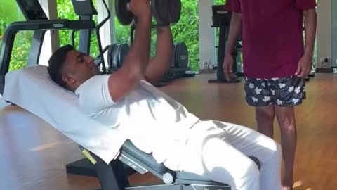 Actor rajanikanth in gym
