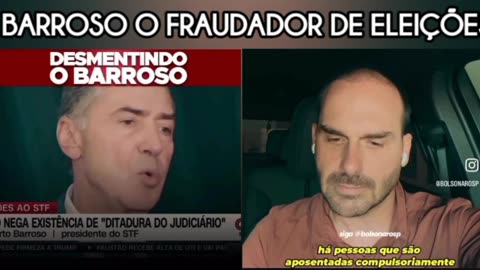 DESMENTINDO UM FRAUDADOR DE ELEIÇÃO CORRUPTO E LADRÃO. LUIZ ROBERTO BARROSO BOQUINHA
