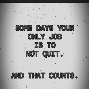 DONT QUIT