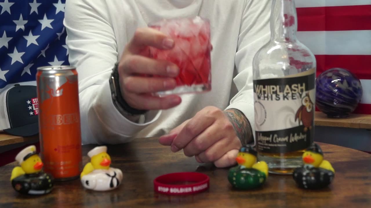 Gene Hackman - Whiplash Whipped Cream Whiskey & Redbull Strawberry Apricot Energy Drink