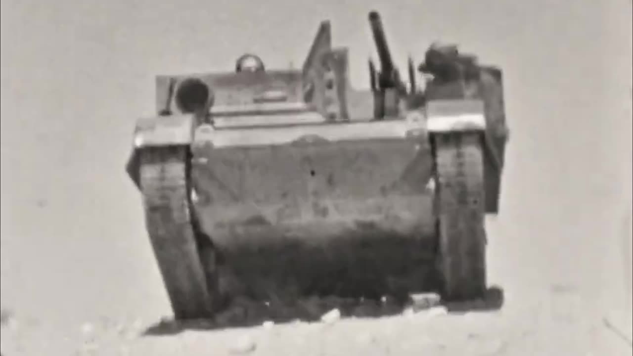 Universal Carrier field modified with a 2-pounder anti-tank gun