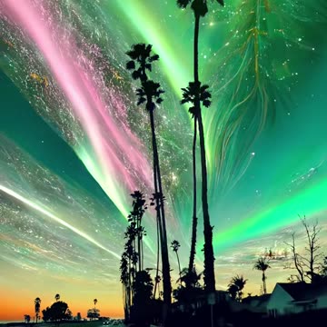 Aurora Dreams: A Cosmic Night in the City