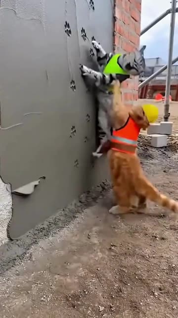 I Love my Cat Working