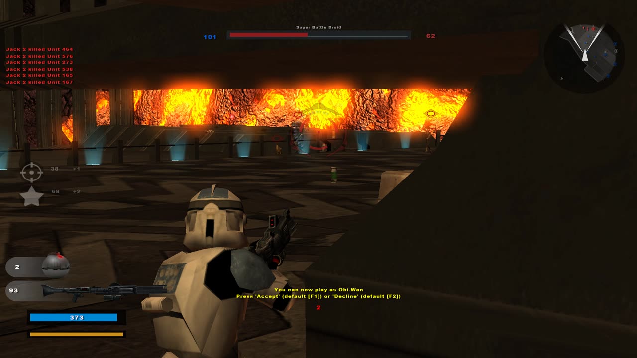 Star Wars Battlefront II 2005: Instant Action Conquest Mustafar Republic Gameplay