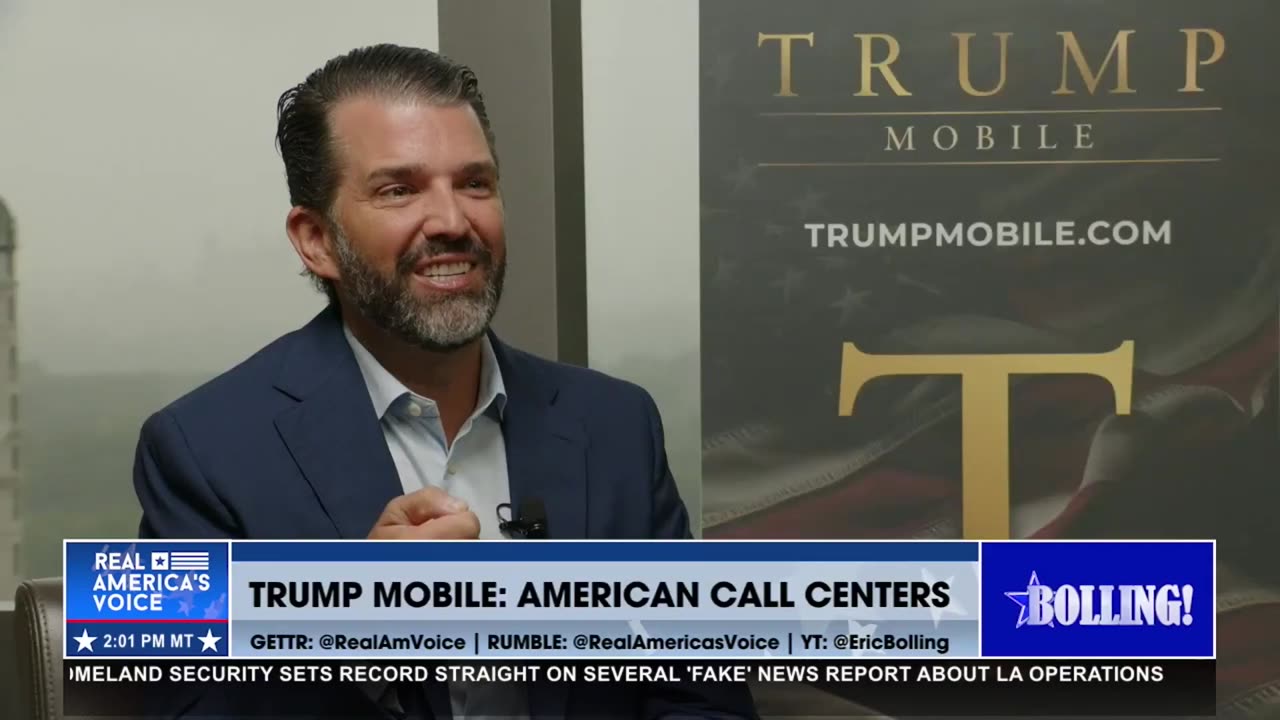 TALKING TRUMP MOBILE WITH DONALD TRUMP, JR.