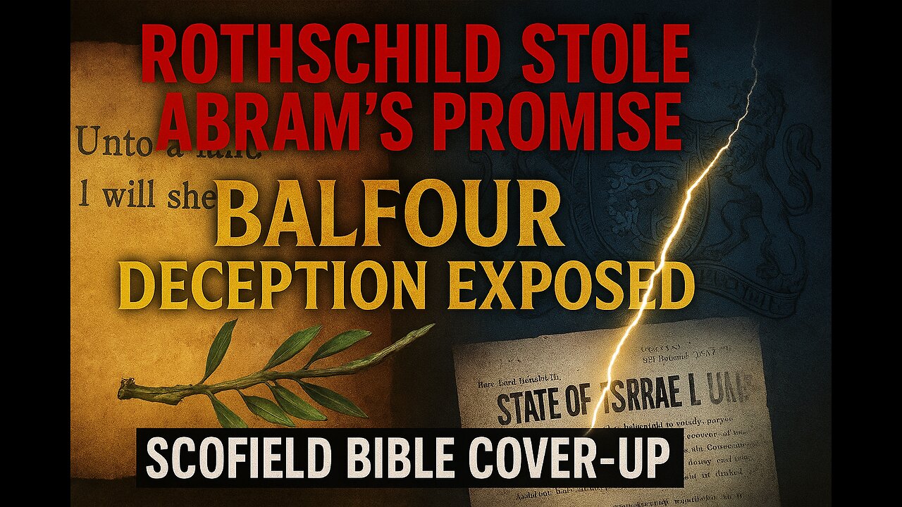 BIBLICAL PROPHECY FULFILLED: How Rothschild & Balfour Hijacked God’s Land Promise to Abram (Scofield Exposed)