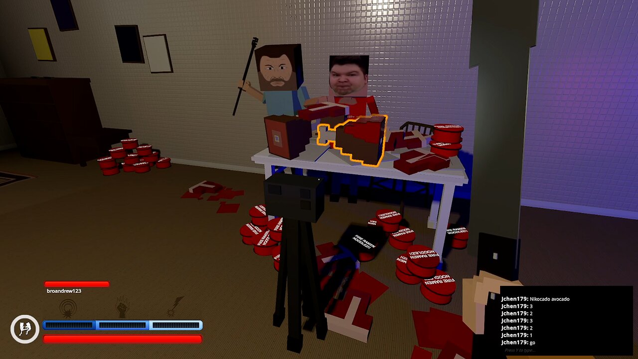 Playing Paint The Town Red Multiplayer 2 players - (No Commentary).