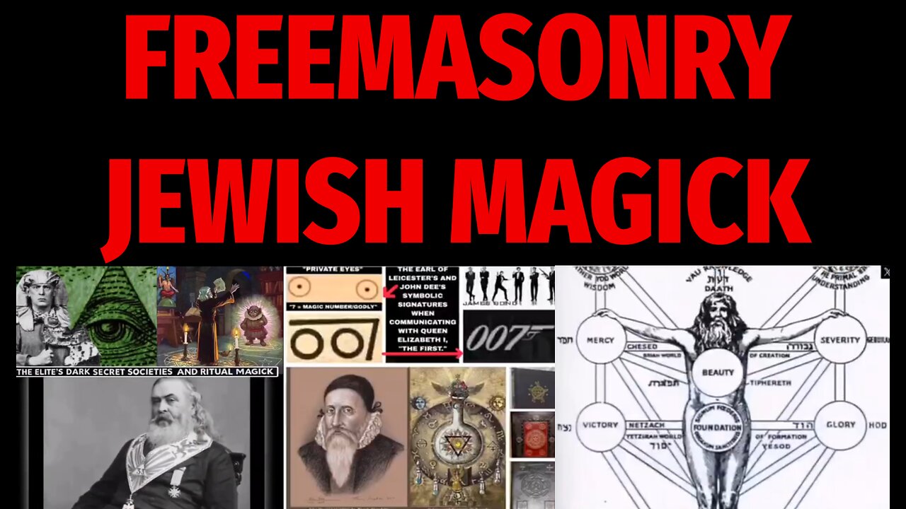 🔲🔺FREEMASONRY JEWISH MAGICK ▪️ 33° FREEMASON ALBERT PIKE