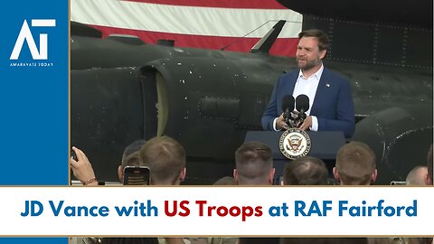 JD Vance Visits US Troops in UK | RAF Fairford | UK-US Alliance | NATO | Amaravati Today