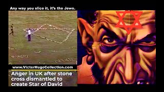 Satanic Christians Watch And Do Nothing As Synagogue Of Satan Demons Turn Cross Into Star Of Remphan