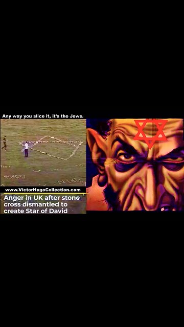 Satanic Christians Watch And Do Nothing As Synagogue Of Satan Demons Turn Cross Into Star Of Remphan