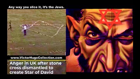 Satanic Christians Watch And Do Nothing As Synagogue Of Satan Demons Turn Cross Into Star Of Remphan