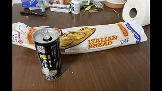 This is Me Eating Italian Long Bread with Chinese Coconut Milk