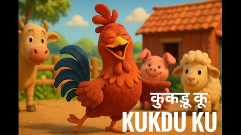 Kukdu Ku - कुकडू कू |Hindi Nursery Rhyme