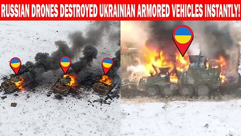 No Mercy: Russian Drones Instantly Wipe Out Ukrainian Armored Vehicles
