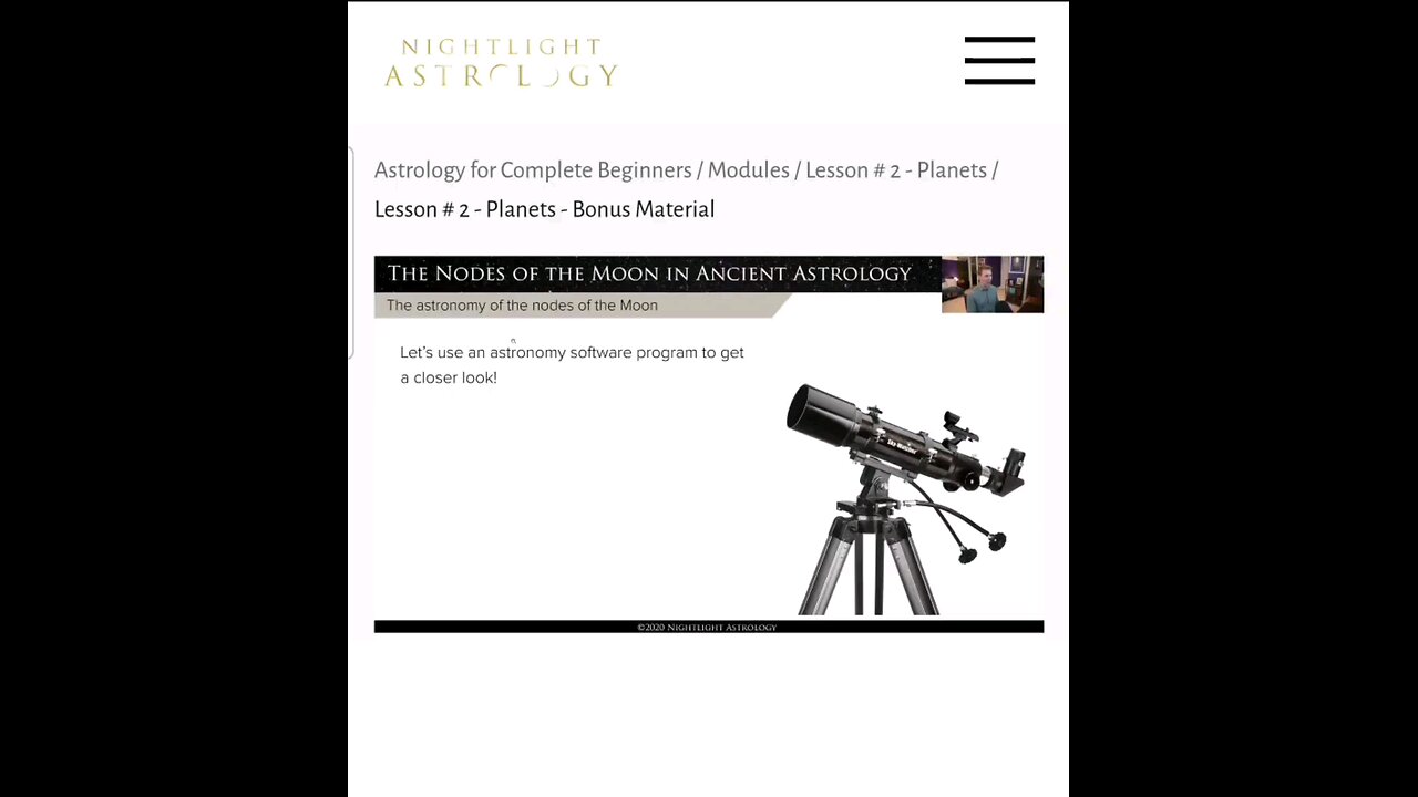 Nodes of the Moon - ✂️