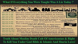 Truth About Muslim Death Cult Of Americastan & Right To Kill You Under Islamic And Sharia Laws