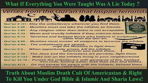 Truth About Muslim Death Cult Of Americastan & Right To Kill You Under Islamic And Sharia Laws