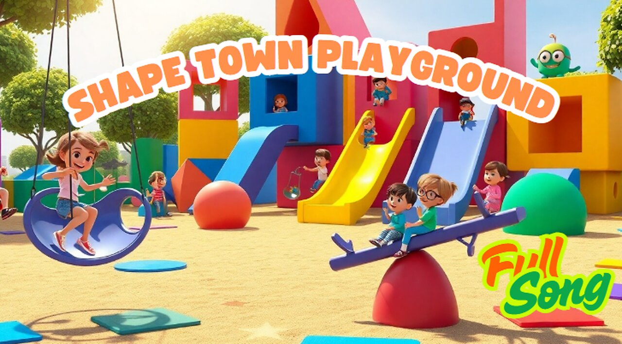 Shape Town Playground 🎠🔺 | Fun Kids Song to Learn Shapes at the Playground