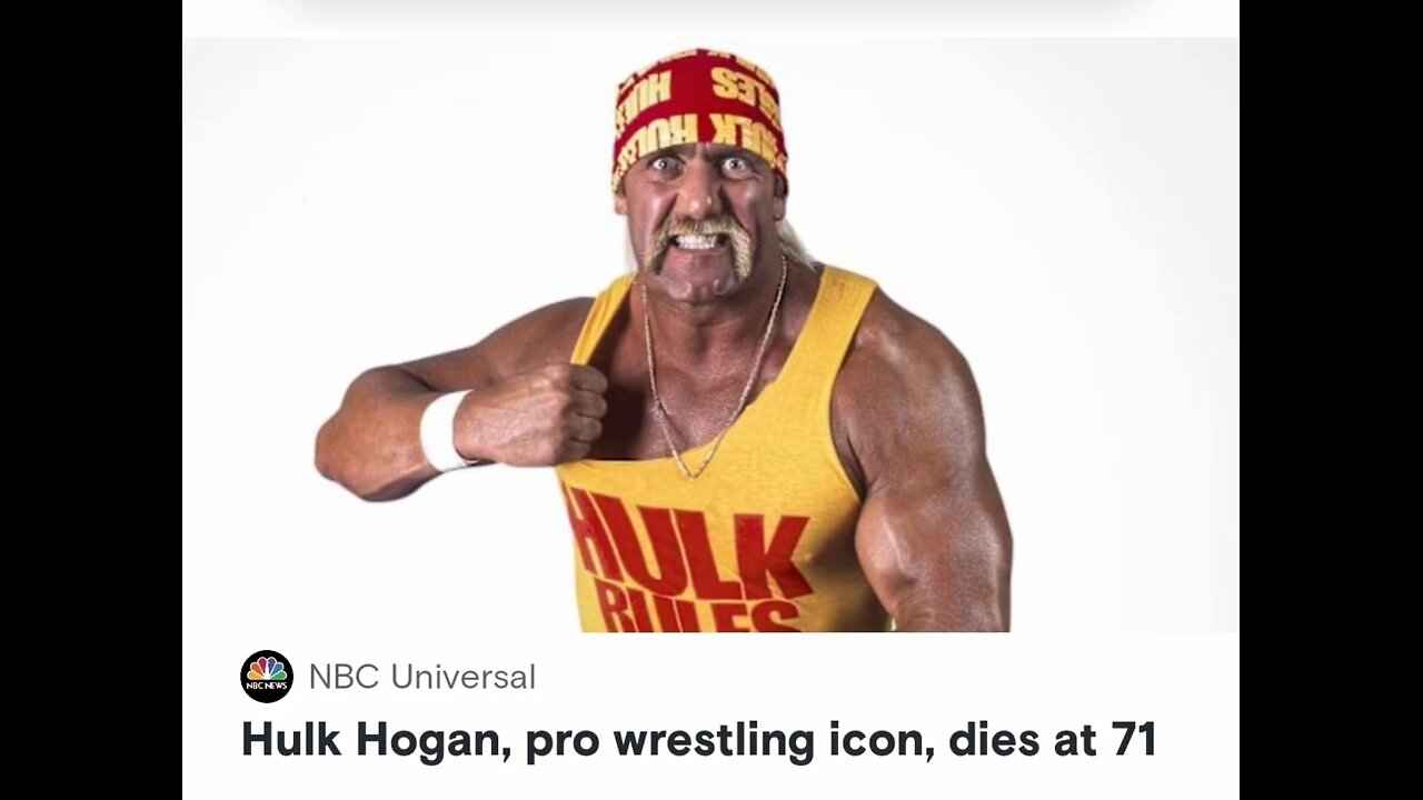 Hulk Hogan has died he was 71