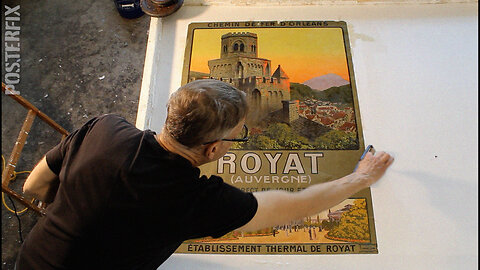 How Can I Flatten This Old 1911 French Poster? (Geo Dorival)