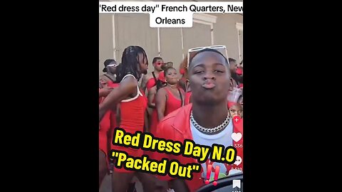 Thousands Flood New Orleans in Red Dresses for Wild Charity Run 🎭❤️ | French Quarter Spectacle