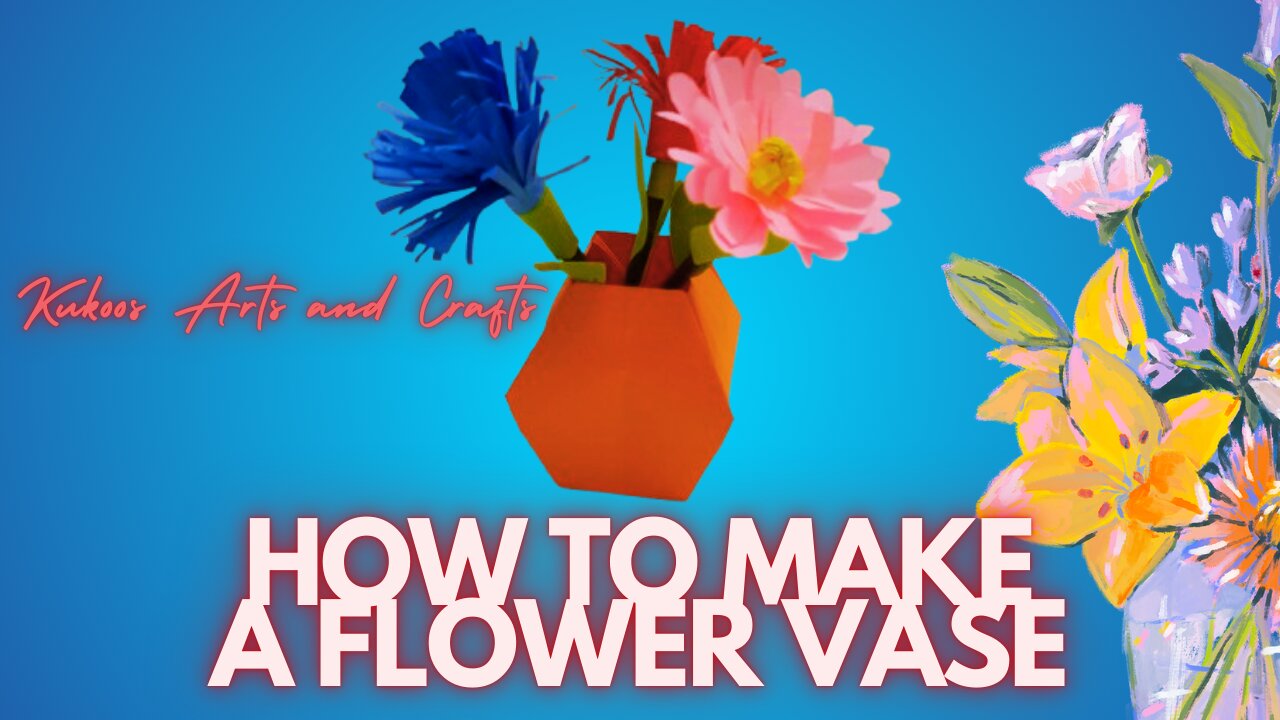 How to Make a Flower Vase with Paper | Easy DIY Paper Vase Craft Tutorial