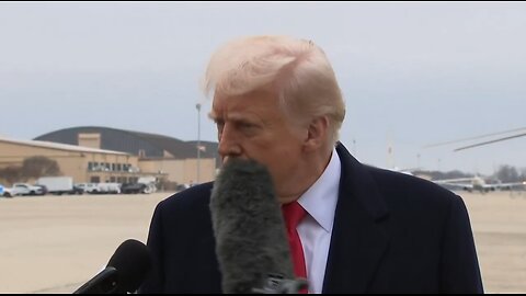 Reporter Shoves Mic In Trump's Face