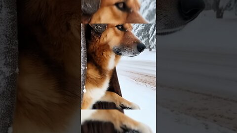 The puppy is very cold