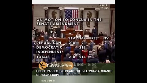 House Passes ‘Big Beautiful Bill’ 218-214, Chants of “USA” Erupt